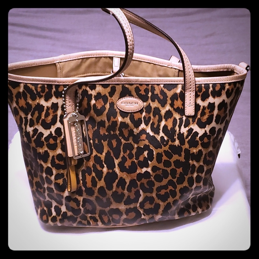 Leopard Print Coach Purse